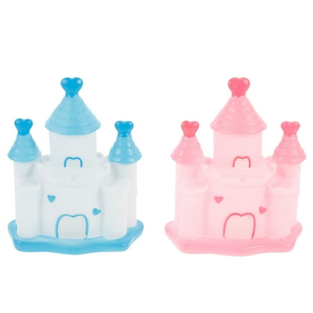 

2pcs Fairy Tale Castle Statues Vinyl Castle Statues Vinyl Castle Ornaments