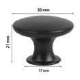 thumbnail image 3 of 16 Pieces Cabinet Door Knobs, 30mm Vintage Dresser Knobs Set, 3 of 5