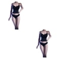 thumbnail image 1 of Bewildely 1 Juego de ropa interior de muñeca Sexy creativa hermosa realista escala 1/6 accesorios de muñecas de acción accesorio de adorno Negro 2piezas Bewildely CBP208991, 1 of 6