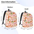 thumbnail image 2 of Vsdgher Cherries And Bows Print Canvas Backpack Travel Rucksack Unisex Knapsack 15.7/17.7Inch Laptop Backpack for Work,College -Medium, 2 of 5
