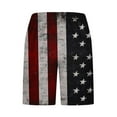 thumbnail image 4 of cllios 4th of July Mens Big and Tall Swim Trunks American Flag Print Quick Dry Bathing Suits Swimwear Drawstring Athletic Board Shorts with Pockets, 4 of 5