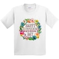 thumbnail image 3 of Inktastic Happy Mother's Day Flowers Youth T-Shirt, 3 of 5