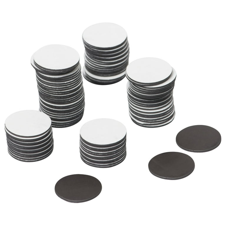 Round Magnets with Adhesive Backing Magnetic Dots, 35 Pieces 20mm x 2mm