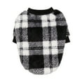 thumbnail image 2 of Dog Winter Clothes Plaid Fleece Sweater Coat Casual Comfy Jumpsuit Soft Cold Weather Clothes for Puppy Christmas Holiday Pullover For Small Dog Boys And Girls, 2 of 9
