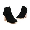 thumbnail image 4 of B91xZ Bottes Chelsea pour Femmes Imperméables à Fermeture Éclair Extérieure, Noires 8, 4 of 5