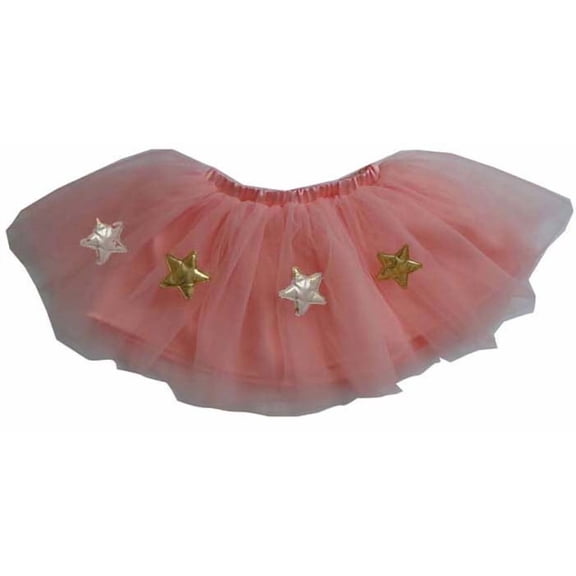 Girls Pink Tutu Skirt with Stars