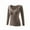 Khaki, variant on Rohuuque Thermal Shirts for Women Wool Blend Thermal Undershirt Square Neck No Show Fleece Lining Winter Warm Tops Black