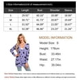 thumbnail image 6 of Halloween Sweaters for Women V Neck Open Front Button Down Cardigan Bat Printed Long Sleeve Mid Length Cardigans Alsol Lamesa, 6 of 6