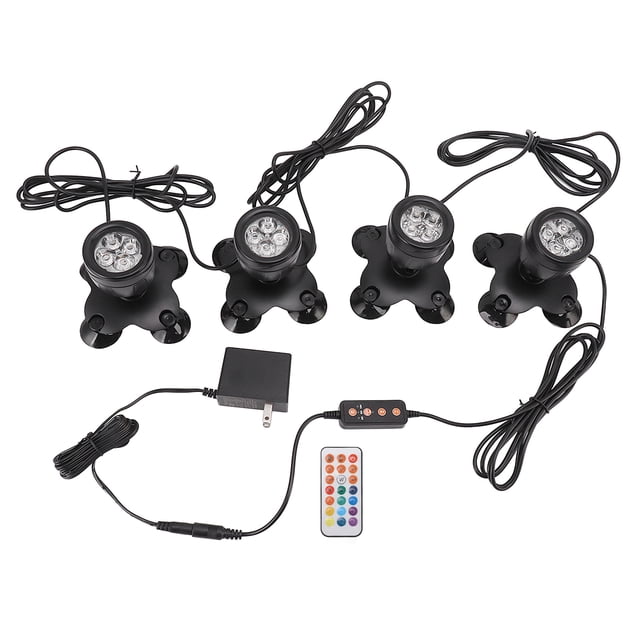 Luz de fuente, luz de estanque subacuático, foco de fuente colorido, luz subacuática colorida, durabilidad probada en el tiempo