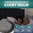 thumbnail image 2 of GermGuardian AirSafe+ 1043 Sq. ft. HEPA Filter Air Purifier with UV-C, White, AC3000W, 2 of 8