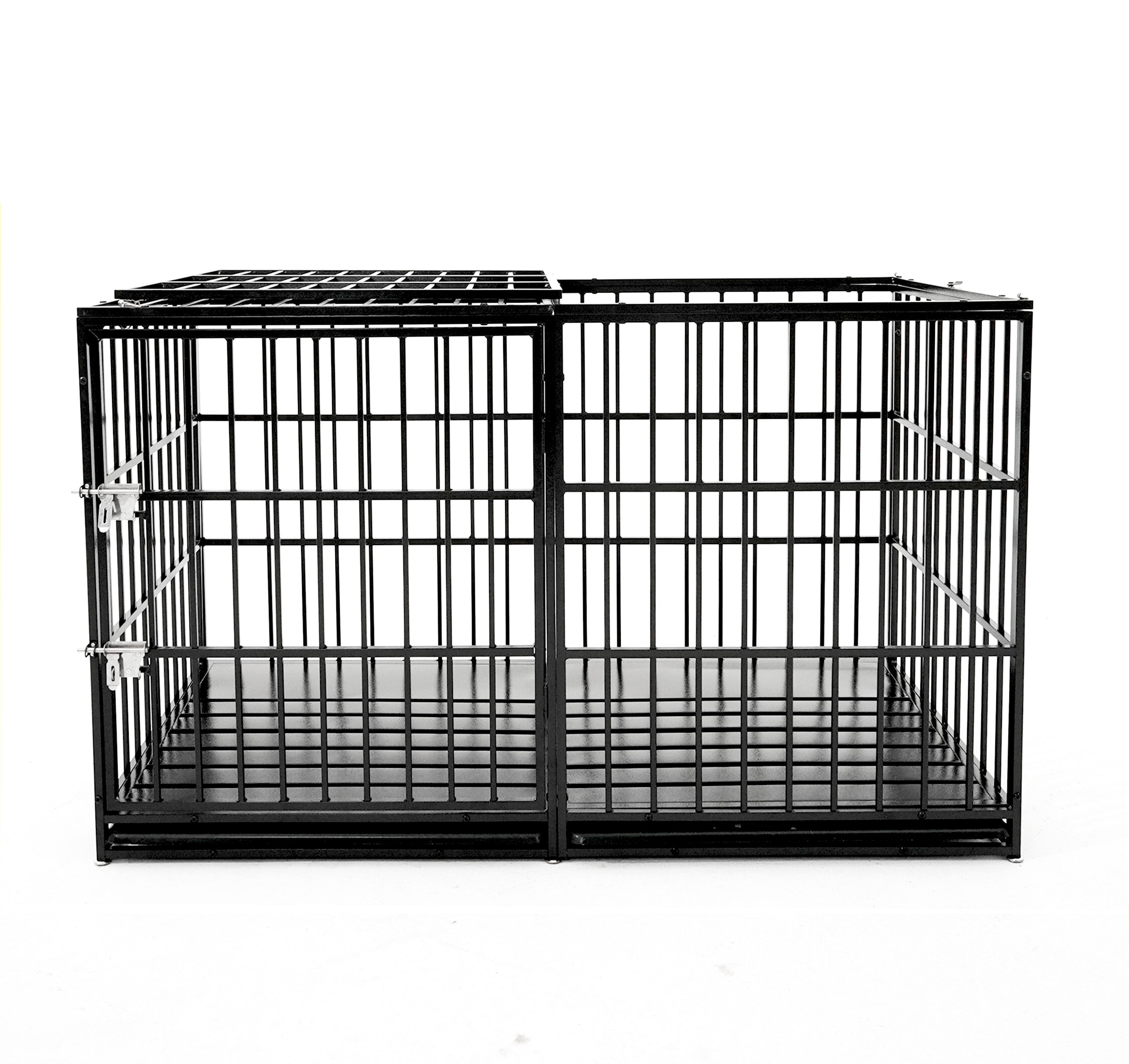 Pet Playpen 61" Extra Large Heavy Duty Dog Crate Dog cage Strong Metal Dog Kennels and Pens Crates for Large Dogs,Guinea Pig Cage