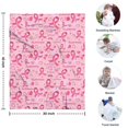 thumbnail image 4 of Pink Breast Cancer and Love Blanket,Comfortable Soft Flannel Throw Blanket,All Season,Warm Lightweight Blankets for Sofa Bed Couch Living Room Chair,30"x40", 4 of 4