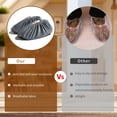 thumbnail image 5 of Cubrezapatos, 5 pares, reutilizables, antideslizantes, lavables, suaves, para el hogar y la oficina, color gris, 5 of 5
