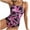 Red, variant on Lovskoo 2024 Women's One Piece Swimsuits Sleeveless Trendy Printed Slim High Waist Bikini Swimsuit Blue-M