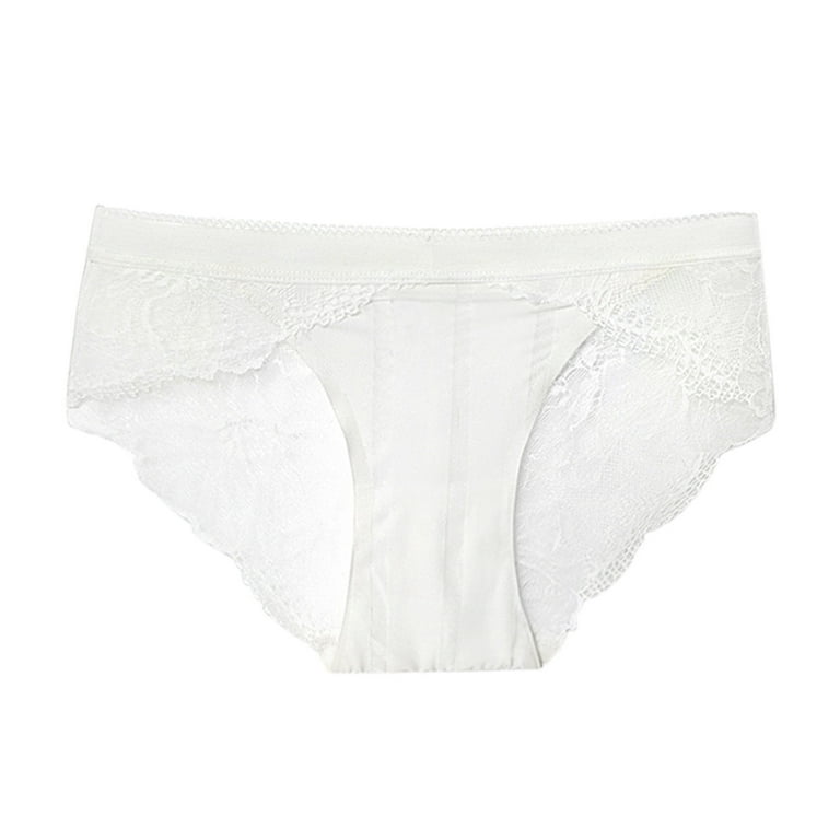CYMMPU Soft Cotton Hollow Out Panties Ladies Underwear Lingerie Strechy  Briefs for Women Comfort Sexy Low Waist Lace Hipster 