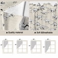 thumbnail image 5 of Swag Valance Curtains for Windows, Vintage Dinosaur Light Filtering Kitchen Curtains with Rod Pocket, Primitive Animals Wildlife Hand-painting Beige Window Treatment Valances, 36x36 - 2 PCS, 5 of 9