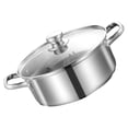 thumbnail image 1 of CRAFTHROU Olla De Hotpot Doble Asa Cocina Multifuncional Acero Inoxidable Plateada, 1 of 8