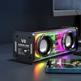 thumbnail image 3 of Altavoz estéreo inalámbrico transparente Mecha Luz colorida 1800mAh Suministros para fiestas, 3 of 8