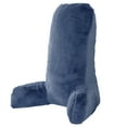 thumbnail image 3 of Home Soft Things DO-IT-YOURSELF Faux Fur Bedrest Pillow Backrest Pillow - Dark Blue - 28" x 30" x 17", 3 of 9