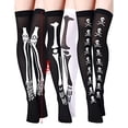 thumbnail image 4 of 3 Pairs Halloween High Long Sockings Over Knees Socks, 4 of 5