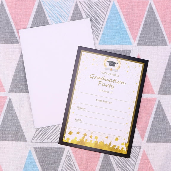 PBPBOX Congrats Grad Party Invitation 25pcs Paper for Party Supplies
