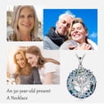 thumbnail image 2 of 50th Birthday Gifts for Women Sterling Silver Tree of Life Necklace for Mom 50th Anniversary Jewelry 50 Years Old Gifts(50th), 2 of 5