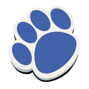 Magnetic Whiteboard Eraser, Blue Paw, Pack of 6