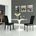 thumbnail image 2 of Pemberly Row 19.5" Faux Leather Dining Side Chair in Black (Set of 2), 2 of 5