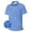 A-Blue384, variant on Kids Boys Polo Shirts Short Sleeve Tie Dye Regular Fit Collared Shirts Back To School Clothes 3-14Y