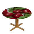 thumbnail image 3 of Fruit Apples Round Fitted Tablecloth with Elastic Edge Waterproof Oil Proof Table Cover, 3 of 8