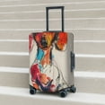 thumbnail image 6 of Vsdgher Colorful Dachshund Art Luggage Cover Suitcase Cover Protector Anti-scratch Suitcase cover Fits 18-32 Inch Luggage(No luggage included)-Medium, 6 of 7