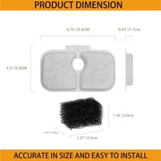 20 packs Kospetsin Cat Water Fountain Filter Replacement Compatible with PETLIBRO® Dockstream PLWF005/PLWF115/PLWF105,Triple Filtration System Replacement Filter with Pre-Filter Sponge