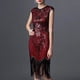 thumbnail image 2 of Vestido vintage con lentejuelas y borlas para mujer de los años 20 - Disfraz gótico de fiesta para tallas grandes - Ropa sexy y casual para salir por la noche, 2 of 4