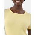 thumbnail image 4 of Time and Tru Women's Short Sleeve Rib Tee, 4 of 5