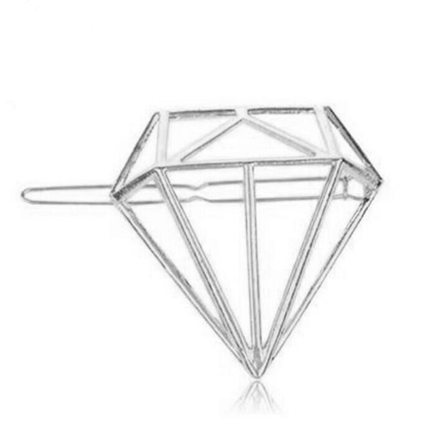Pinza de pelo para mujer, tijeras, diamante, luna redonda, hoja, unicornio, corazón, Simple, dorado, plateado, chica, regalo de moda, amuleto Tan Jianjun unisex