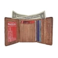 thumbnail image 2 of Men's Waterproof Eel Skin Slim Credit Card ID Holder Trifold Wallet, 2 of 24
