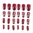 thumbnail image 4 of unbranded 24Ud Falsas Ecológicas Color Marrón Para Manicura Con Larga Duración Y Sin, 4 of 8