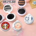 thumbnail image 5 of Espejo plegable de dibujos animados de peluche Kawaii Snoopy Charlie Brown Woodstock con peine de airbag, juguete de peluche de anime para niña, regalo de cumpleaños, 5 of 5