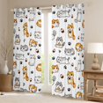 thumbnail image 2 of Feelyou Cat Kitten Curtains Pack of 2 (42x84 Each), Funny Cartoon Animal Curtains Blackout, 2 of 6
