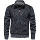 thumbnail image 2 of pstuiky manga larga para hombre, Suéter de punto de manga larga con cremallera y cuello alto de polar para hombre, estilo informal, a la moda Tops de hombre m, 2 of 7