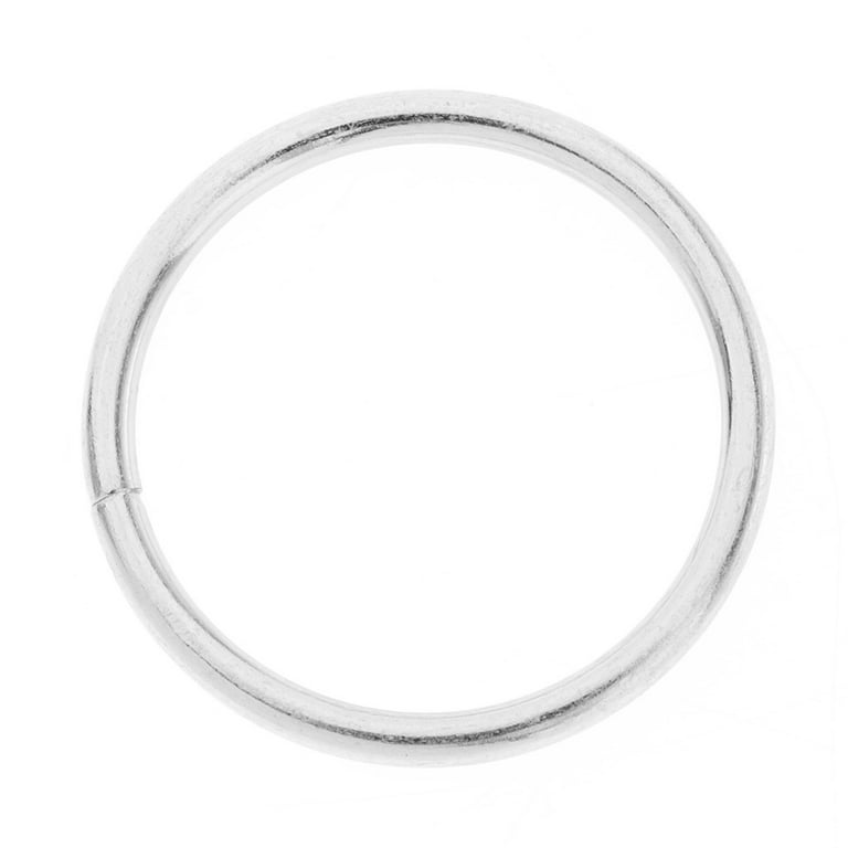 Silver Metal Rings for Crafts,Macrame Rings,Craft Rings,O Rings Metal,Metal  Circle,Small Metal O Rings Heavy Duty Round Ring for Bags Belts Dog