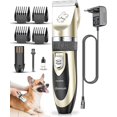 thumbnail image 1 of Haustier Schermaschine, Profi Elektrische Schermaschine Hund Tierhaarschneider Wiederaufladbare Akku Clipper Rasierer Mit 4 Aufstze Fr Hund Und Katze, 1 of 5