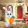 thumbnail image 1 of EGNMCR Inflatable Yard Decorations Easter Inflatable Carrot Bunny Inflatable Luminous Holiday Decoration Halloween items, 1 of 7