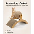 thumbnail image 6 of Cat Scratching Ball with Stand, 360° Rotating Sisal Ball Interactive Cat Scratcher, Arch Bridge Design Cat Scratching Post for Indoor Cats, Furniture Protector for Cats(S), 6 of 7