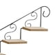 thumbnail image 5 of Estantería decorativa para escaleras, soporte para plantas, multifunción, retro, flotante, para pared Hacia arriba, 5 of 6