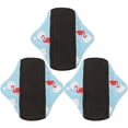 thumbnail image 2 of Toallas sanitarias de tela, 3 piezas de toallas sanitarias de tela, toallas sanitarias de tela reutilizables, almohadillas absorbentes menstruales, mejoran su experiencia, 2 of 8