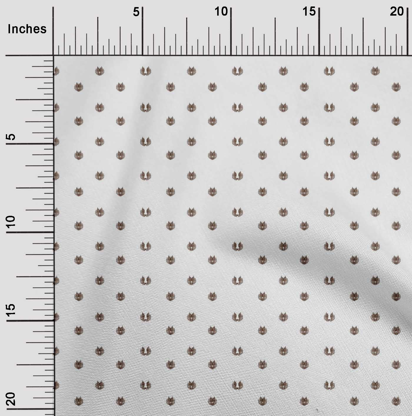 oneOone Silk Tabby Fabric Small Motif Ikat Print Fabric By Yard 42 Inch ...