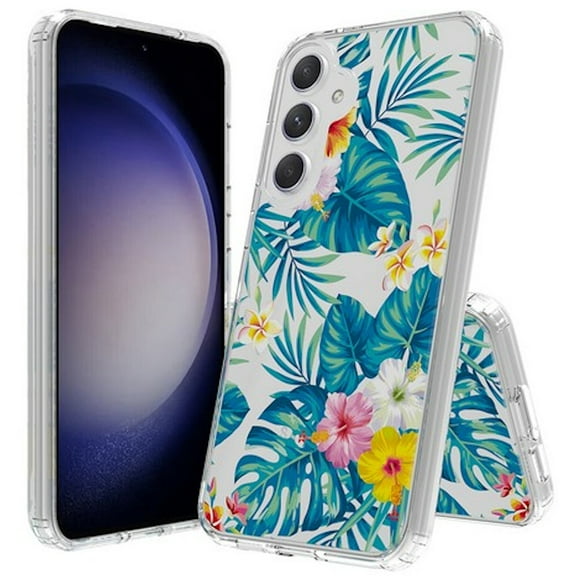 Fusion Shield Tough Snap-on Case for Samsung Galaxy S23 FE - Hibiscus