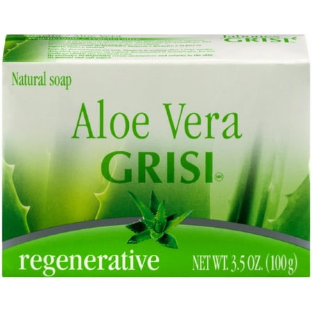 Grisi Natural Aloe Vera Soap Regenerative, 3.5 oz (Pack of 4)
