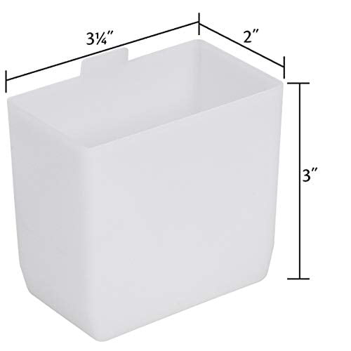 Akro-Mils Bin Cup 30101 for Shelf Bins - 3-1/4 x 2 x 3, White